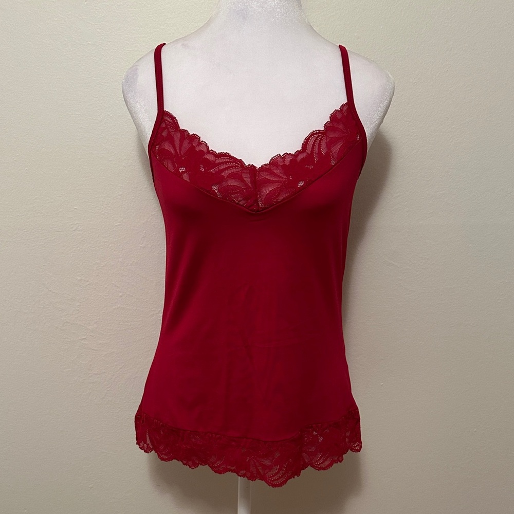 BHWM Red Lace Trim Camisole